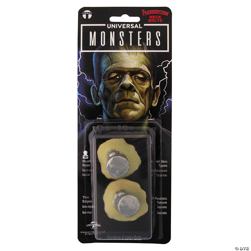 Tinsley Transfers Universal Monsters&amp;#8482; Frankenstein Neck Bolts Prosthetic Image