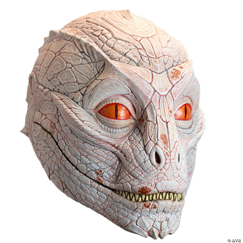 Tinsley Transfers White Lizard Man Overhead Latex Mask Image