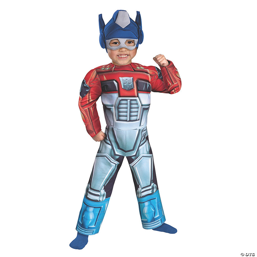 Toddler Boy&#8217;s Muscle Chest Rescue Bot Optimus Prime Costume - 3T-4T Image
