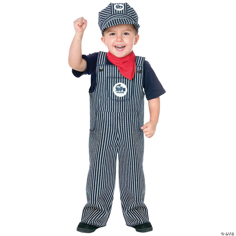 Toddler Boy&#8217;s Train Engineer Costume Image
