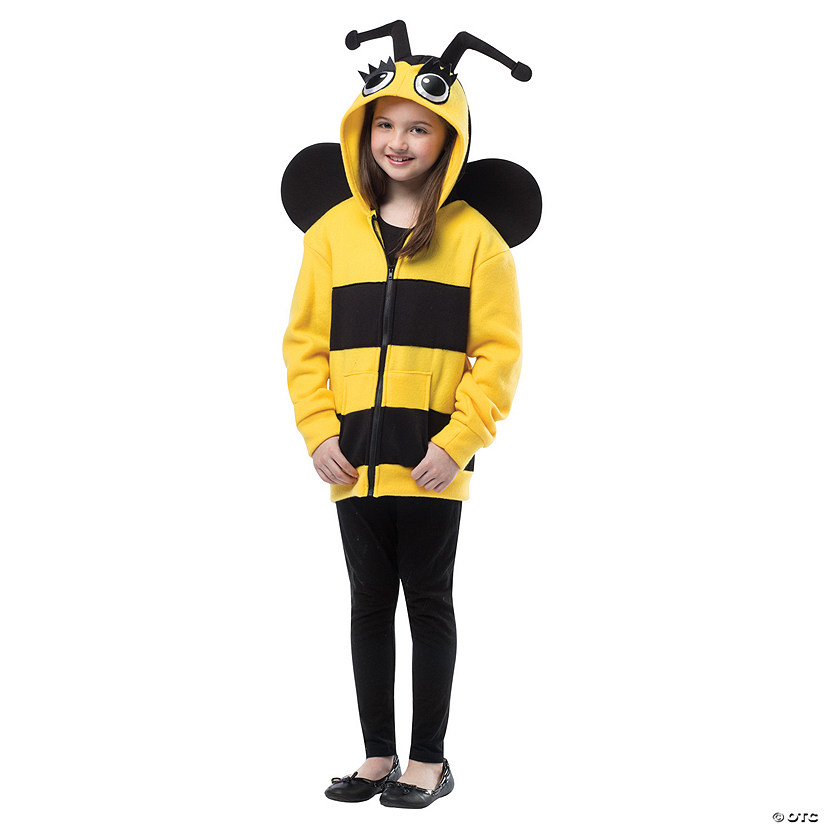 Toddler Bumblebee Hoodie Costume Image