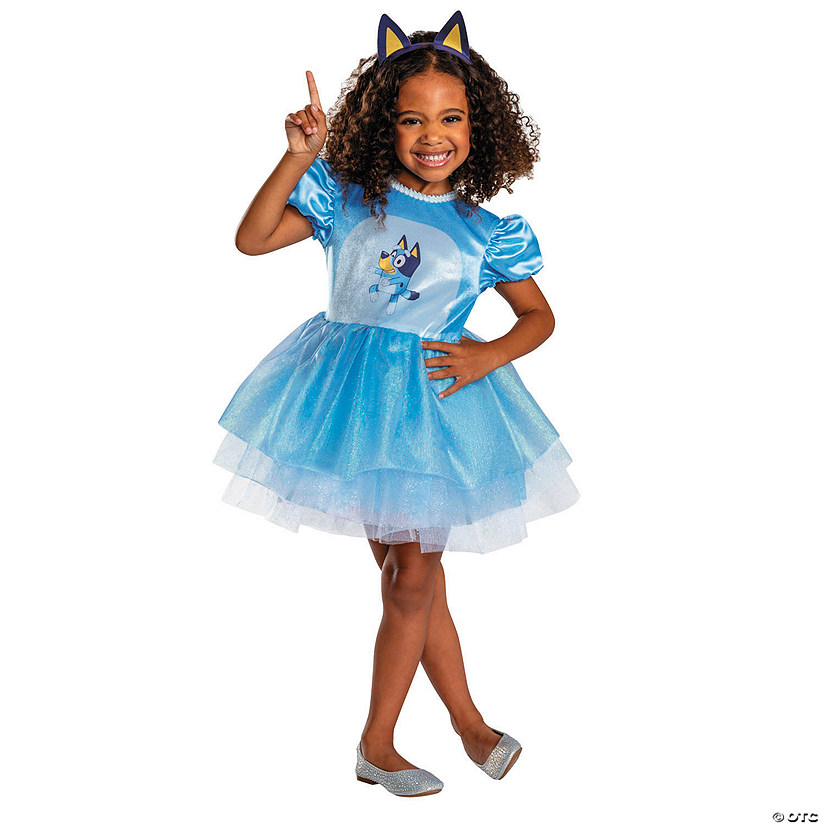 Toddler Classic Bluey&amp;#8482; Bluey Dress Costume Image