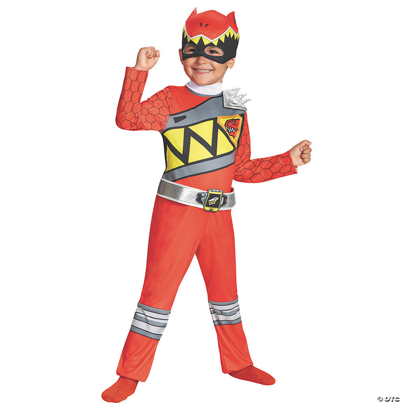 Toddler Classic Mighty Morphin Power Rangers&#8482; Red Ranger Dino Costume - 3T-4T Image