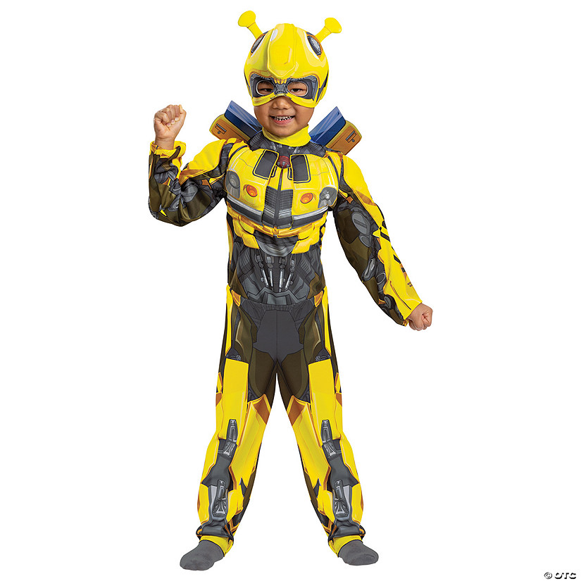 Toddler Classic Muscle Transformers Bumblebee T7 Costume Image