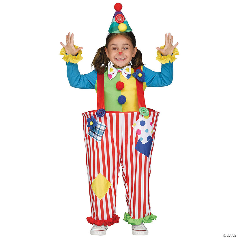 Toddler Crazy Clown Costume Image