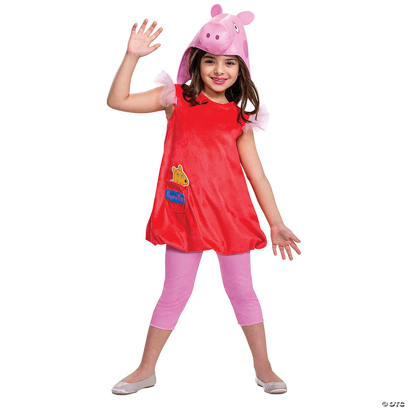 Toddler Deluxe Peppa Pig Costume - 3T-4T Image