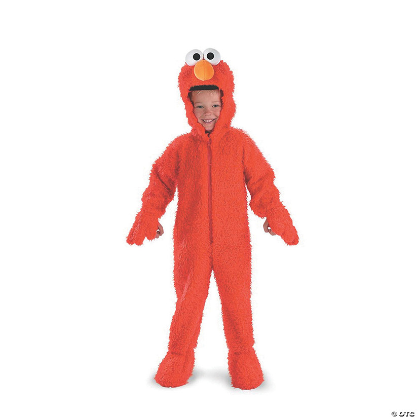 Toddler Deluxe Plush Sesame Street&#8482; Elmo Costume - 3T-4T Image