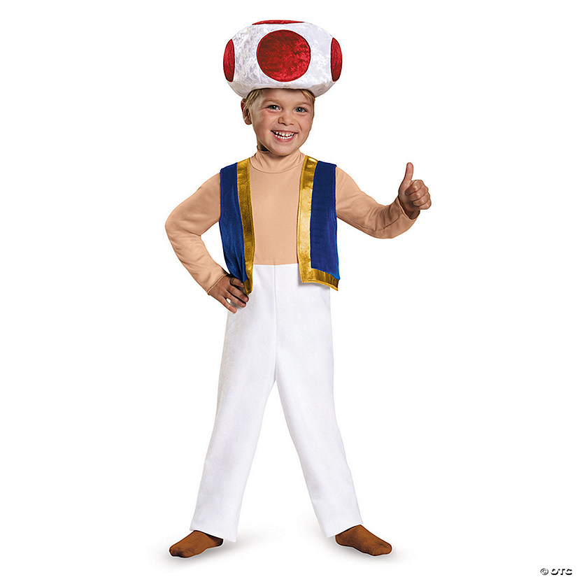Toddler Deluxe Super Mario Bros.&amp;#8482; Toad Costume - 2T Image