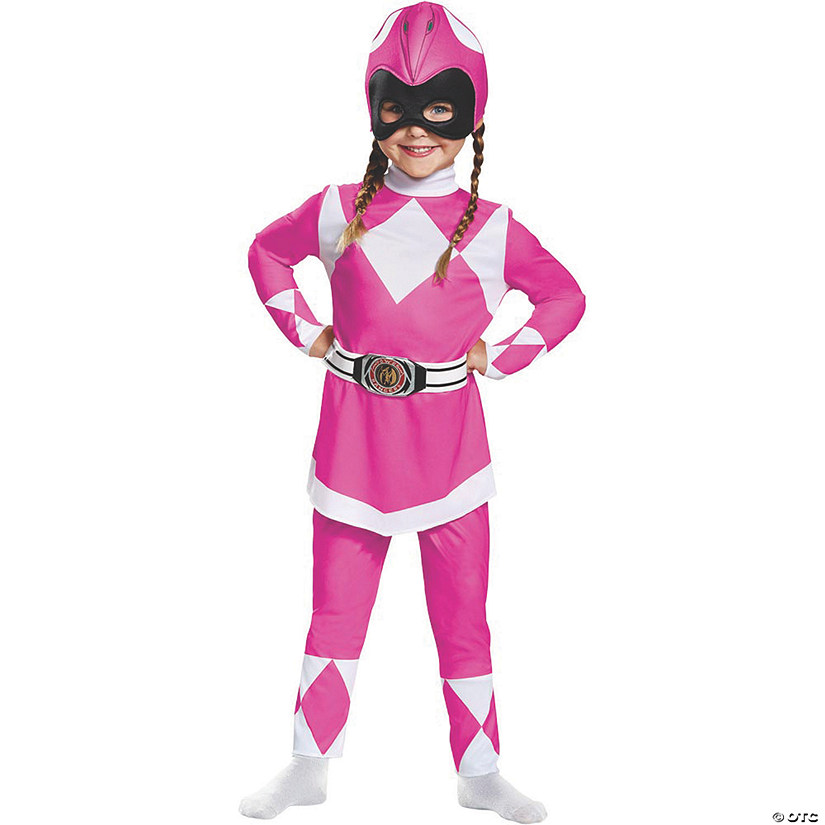 Toddler Girl&#8217;s Classic Power Rangers&#8482; Pink Ranger Costume - 3T-4T Image