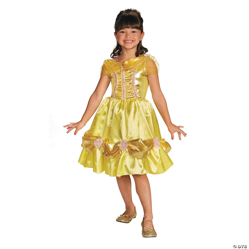Toddler Girl&#8217;s Classic Sparkle Disney Princess Beauty & the Beast&#8482; Belle Costume - 3T-4T Image