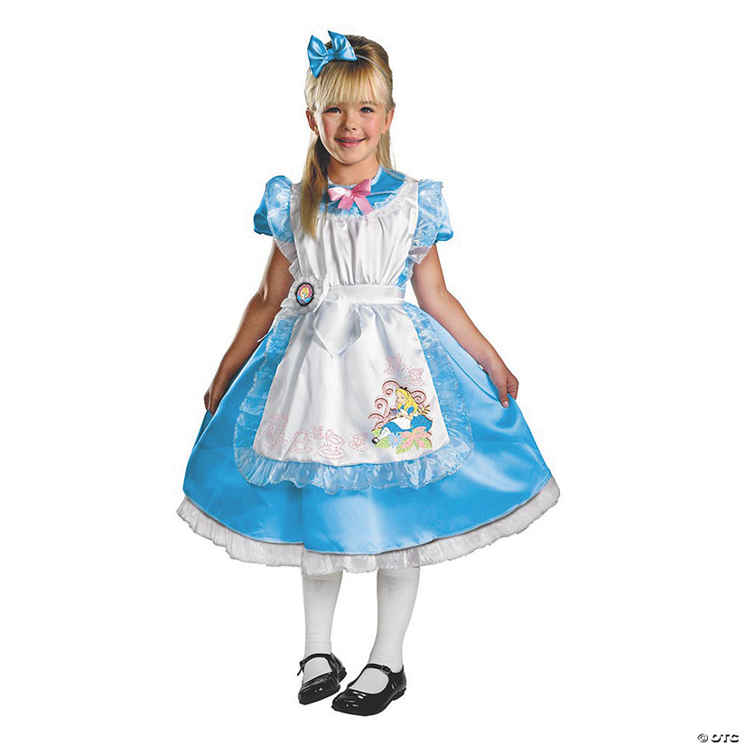 Toddler Girl&#8217;s Deluxe Alice in Wonderland&#8482; Alice Costume - 3T-4T Image