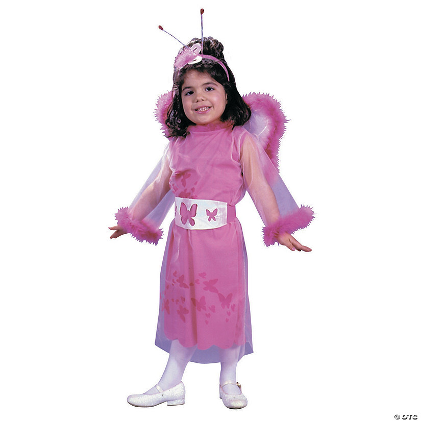 Toddler Girl&#8217;s Feathery Butterfly Costume - 3T-4T Image