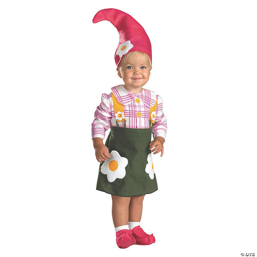 Toddler Girl&#8217;s Flower Garden Gnome Costume - 2T Image