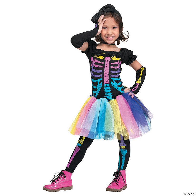 Toddler Girl&#8217;s Funky Punk Bones Costume - 24 Months-2T Image