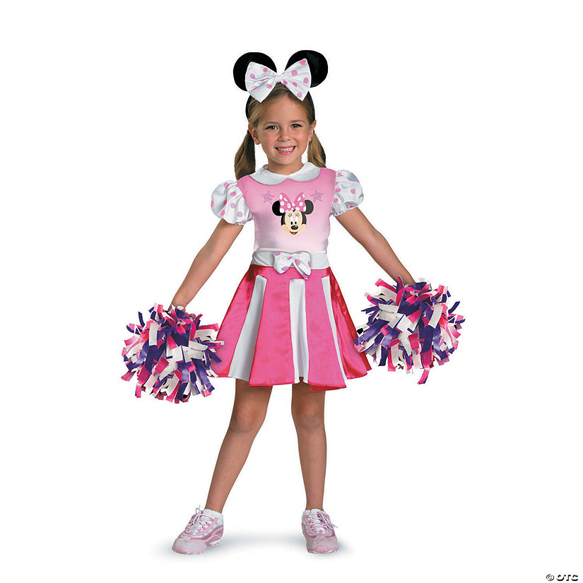 Toddler Girl&#8217;s Minnie Mouse&#8482; Cheerleader Costume - 3T-4T Image