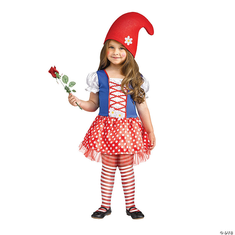 Toddler Girl's Lil Miss Gnome Costume Image