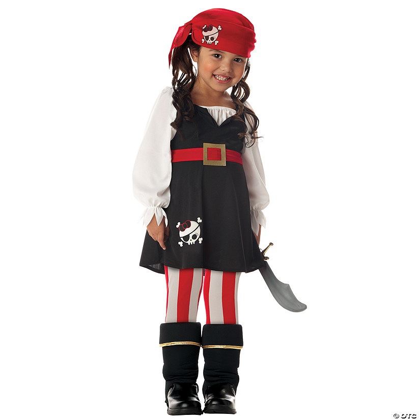 Toddler Girl's Precious Lil' Pirate Costume Image