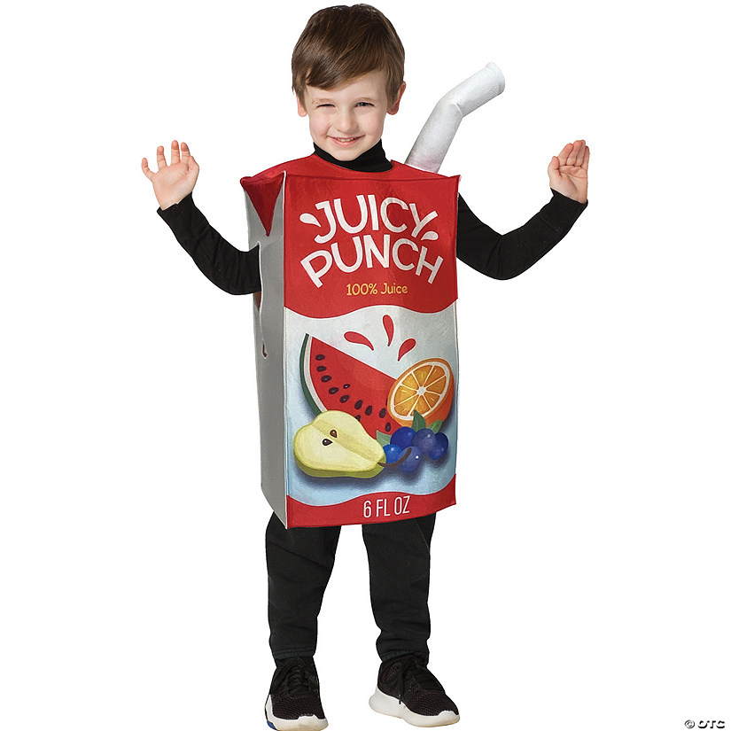Toddler Juicy Punch Juice Box Tunic Costume - 3-4 Image