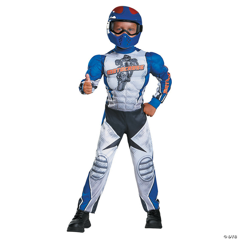 Toddler Muscle Motorcycle Rider Costume - 3T-4T Image