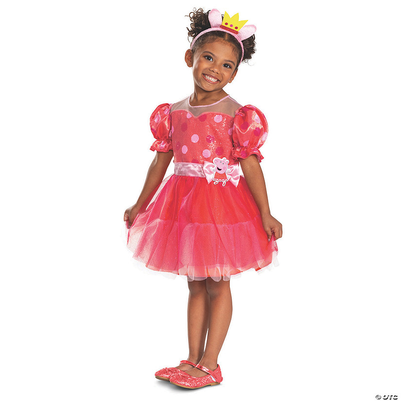 Toddler Peppa Pig&#8482; 20th Anniversary Peppa Pig Dress Costume Image