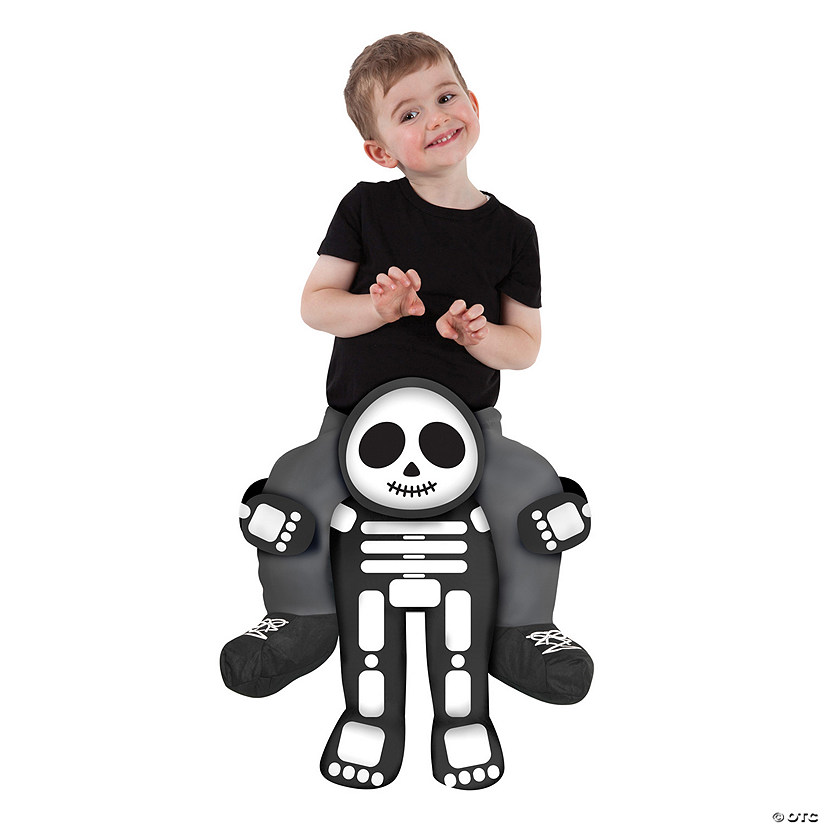 Toddler Skeleton Piggyback Costume Image