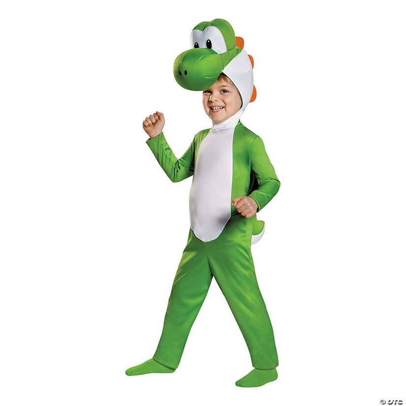 Toddler Super Mario Bros.&amp;#8482; Yoshi Jumpsuit Costume Image
