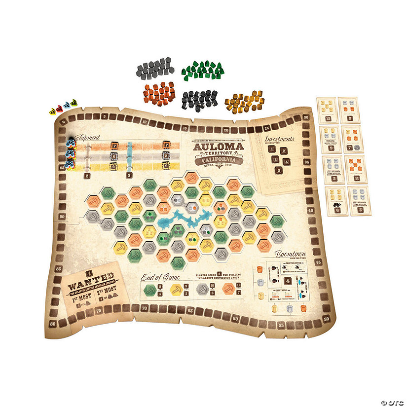 Trick or Treat Studios Gold West Wild West-Themed Board Game for 2 to 4 Players Image