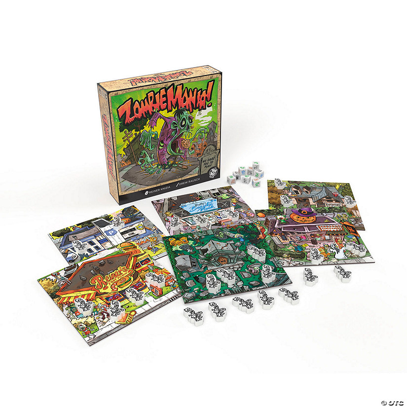 Trick or Treat Studios Zombie Mania Dice Game for 2 to 5 Players Image