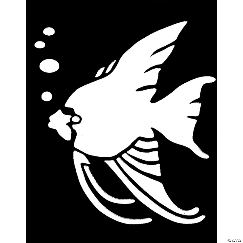 Tropical Fish Brass Stencil Image