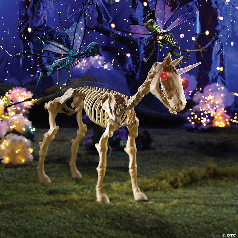 Unicorn Skeleton Halloween Decoration Image