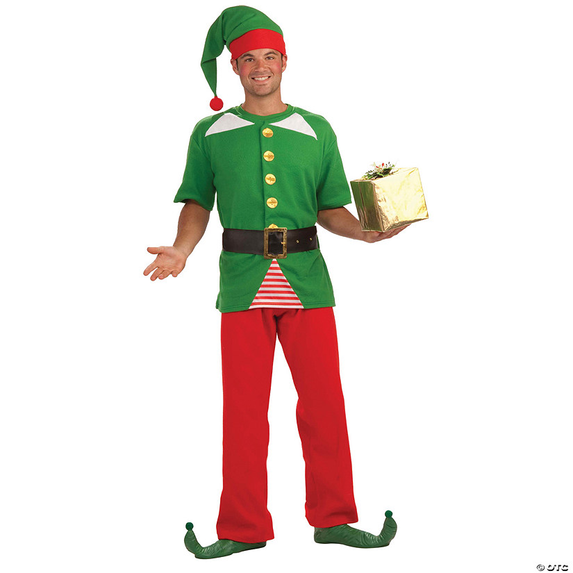 Unisex Jolly Elf Costume Image