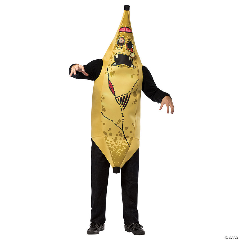 Unisex Zombie Banana Costume Plus 50-52 Image