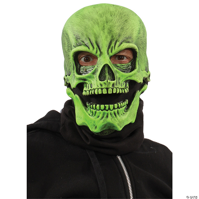 Uv Green Sock Skull Mask Image