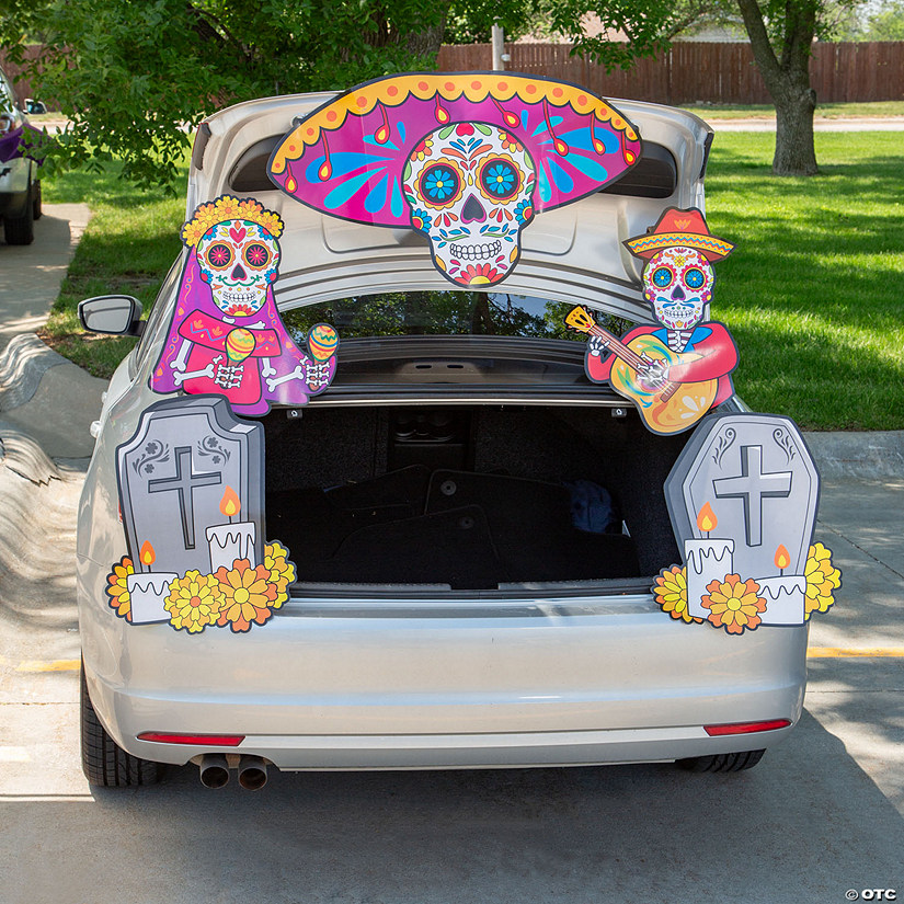 Value Day of the Dead TrunkorTreat Decorating Kit 5 Pc. Halloween Express