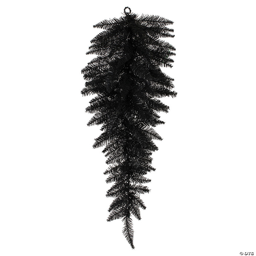 Vickerman 36" Black Fir Artificial Christmas Teardrop, Unlit Image