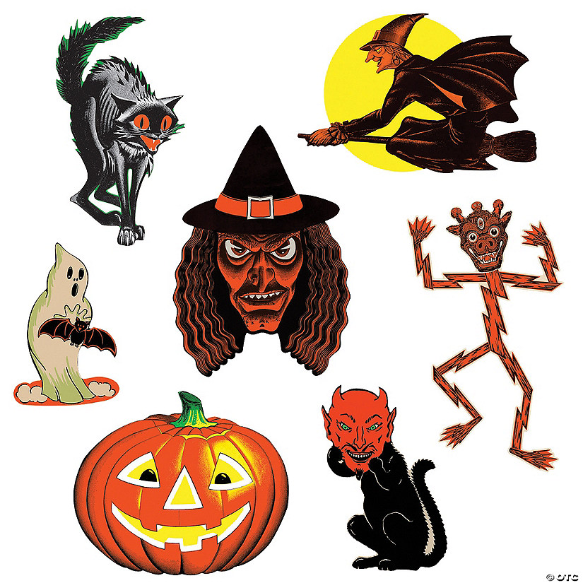Vintage Halloween Cutouts Image