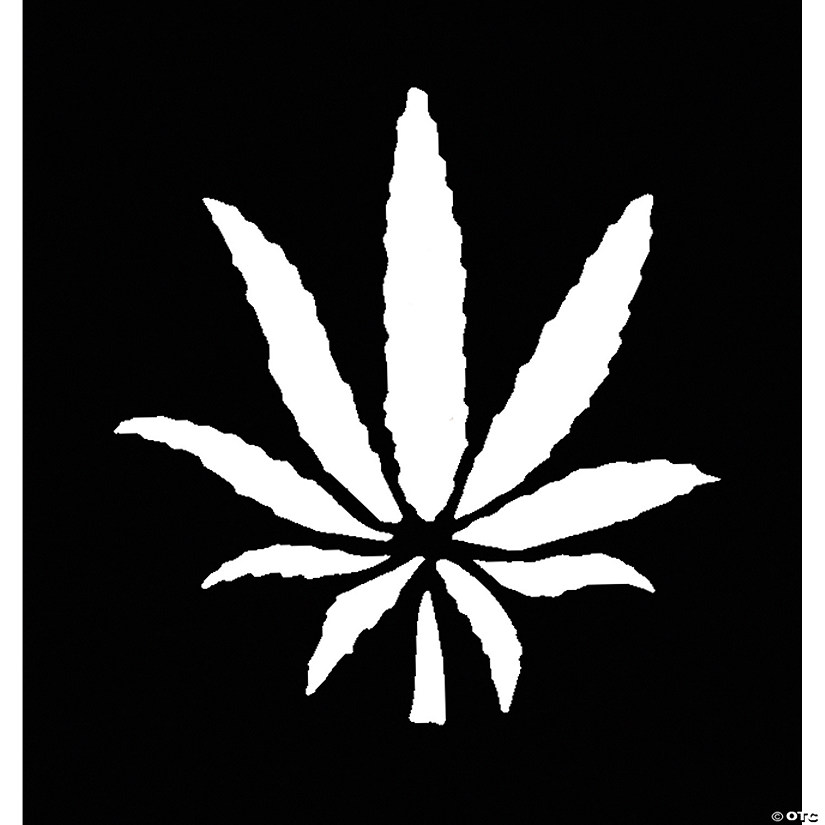 Weed Plant Brass Stencil Image