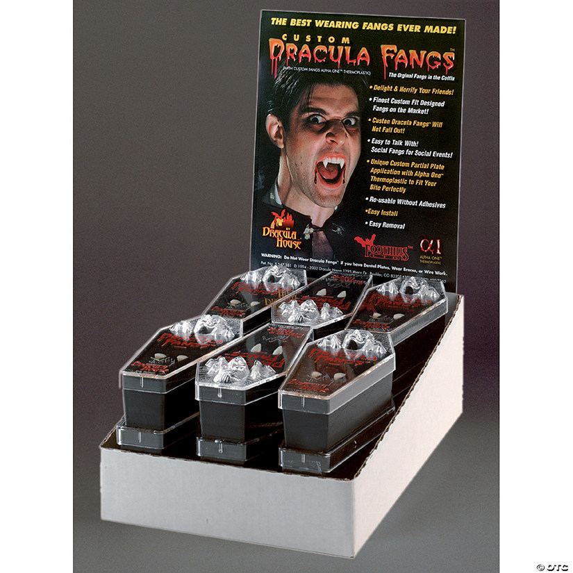 Werewolf Fangs Display - 12 Pairs Image