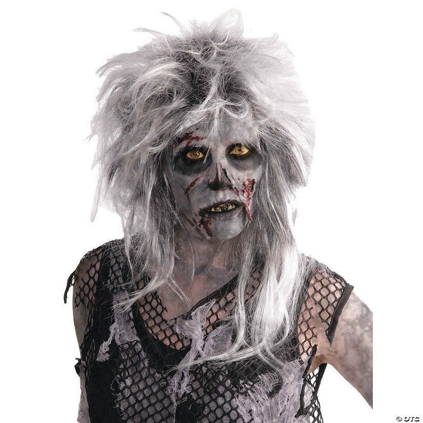 White & Gray Zombie Wild Wig Image