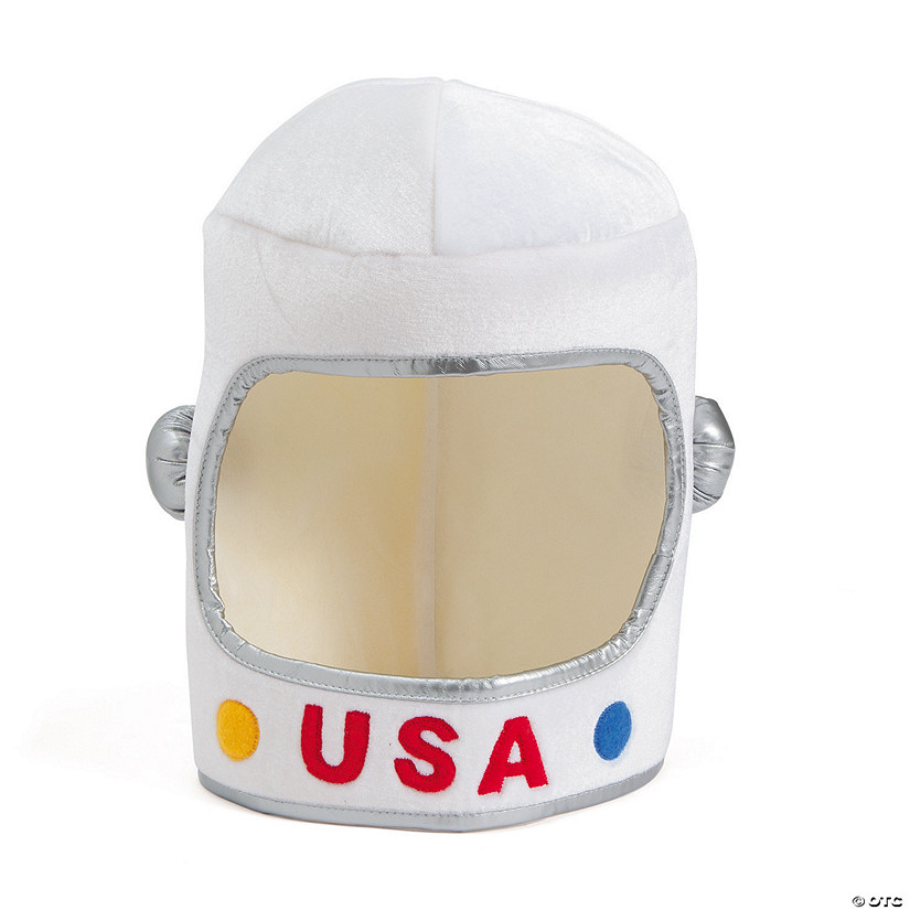 White Astronaut USA Polyester Helmet Image