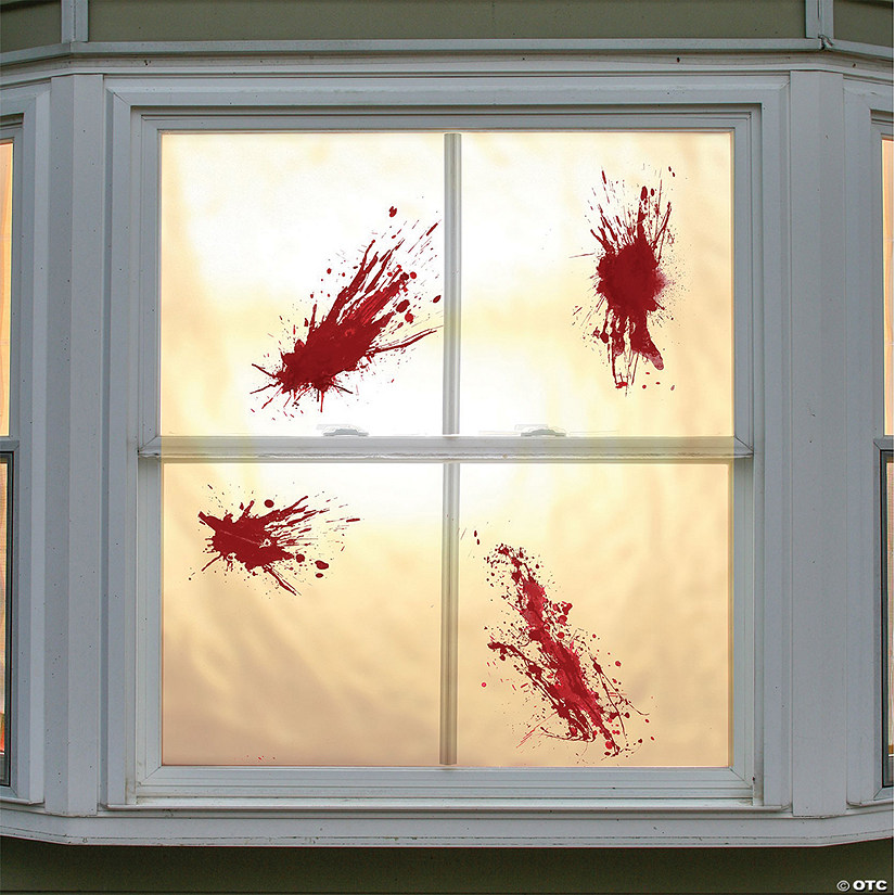 Window Cling Bloody Splats Image