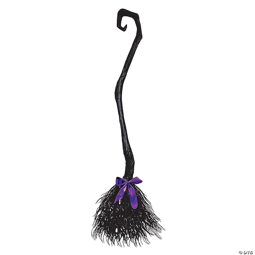 Witch Broom Black Costume Accessory Image