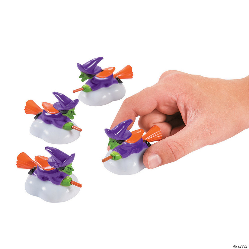 Witch on Broomstick Pull-Back Toys - 12 Pc. Image