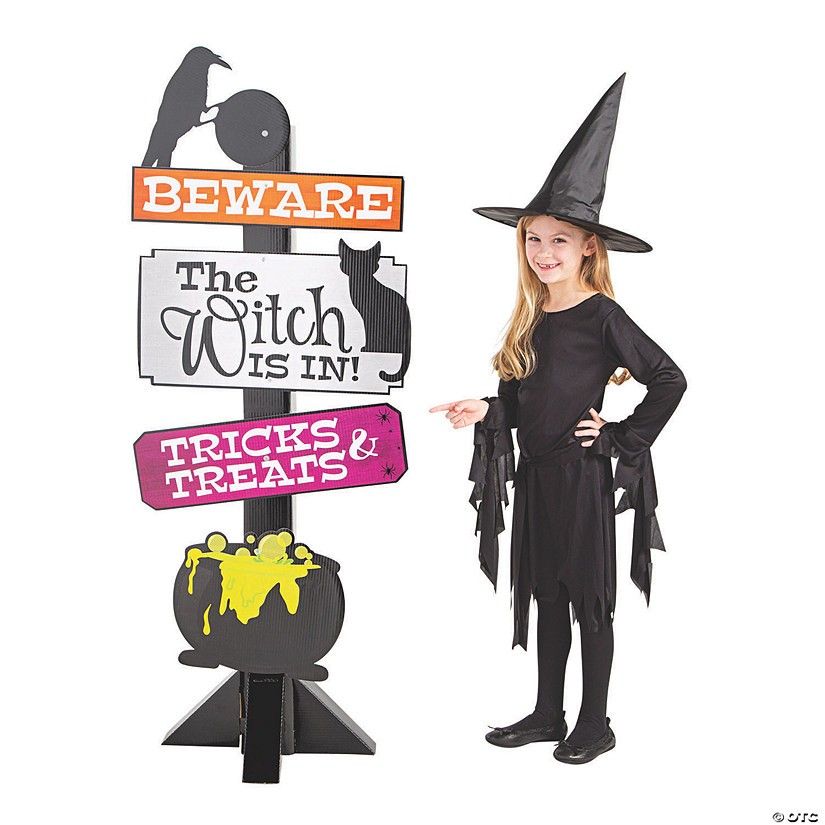 Witch&amp;#8217;s Brew Halloween Directional Sign Image