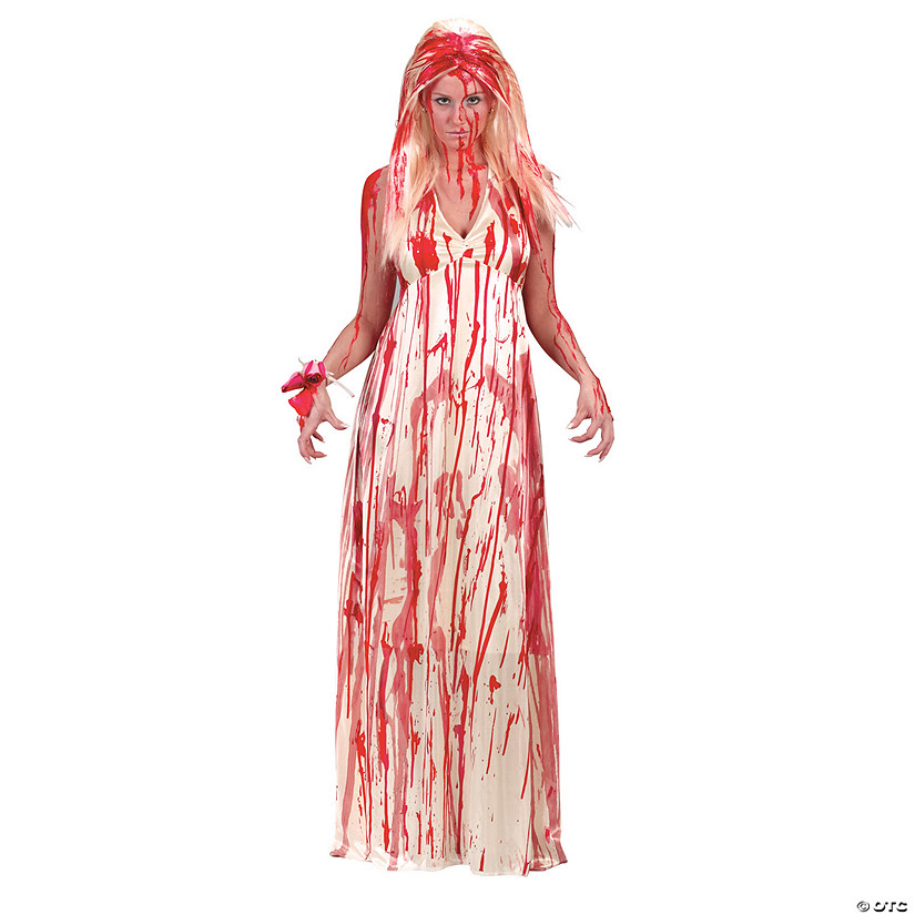Women&#8217;s Bloody Prom Dress Costume - Medium/Large Image