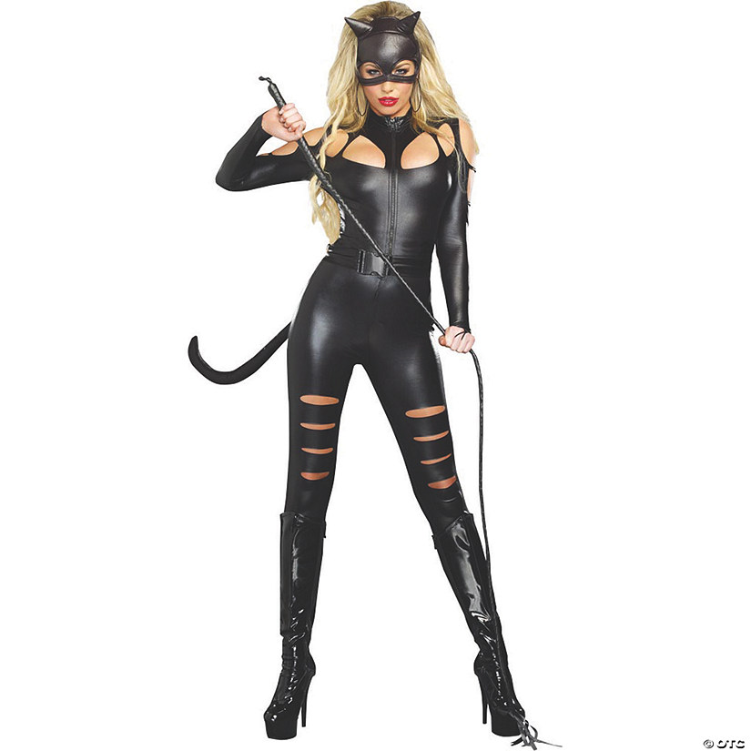 Women&#8217;s Cat Fight Costume - Extra Large Image
