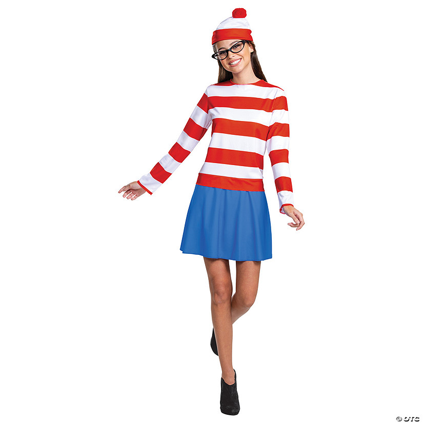 Women&amp;#8217;s Classic Where&amp;#8217;s Waldo Wenda Costume Image