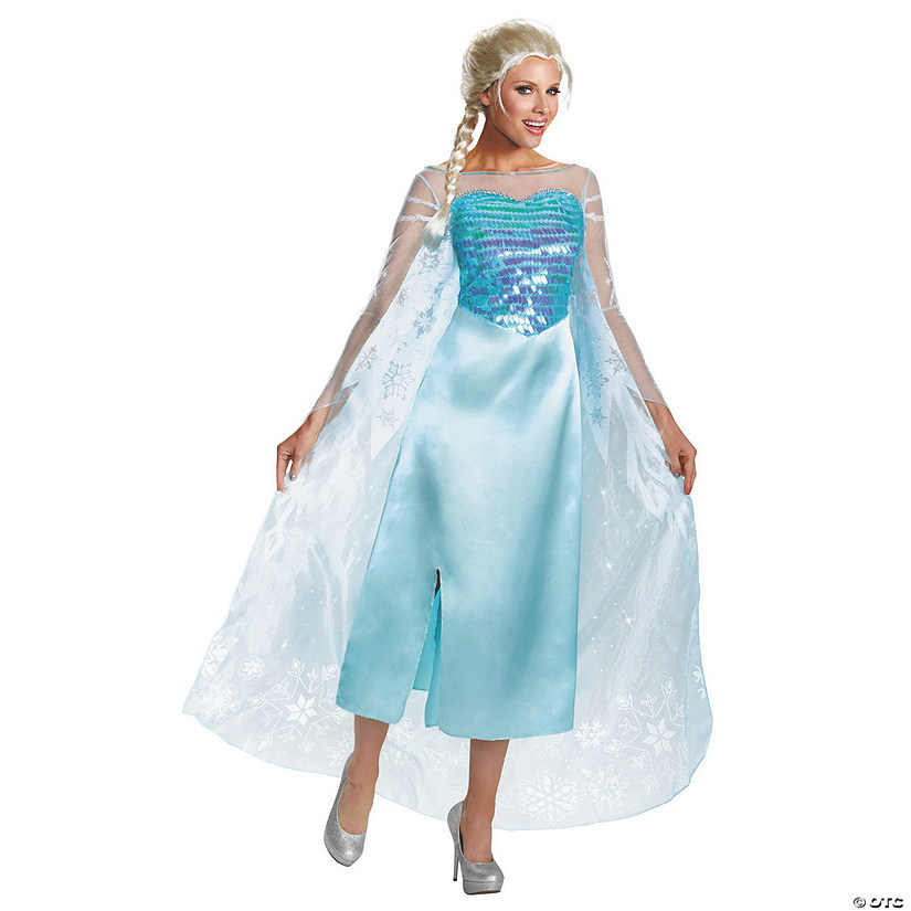 Women&#8217;s Deluxe Frozen&#8482; Elsa Costume - Small Image