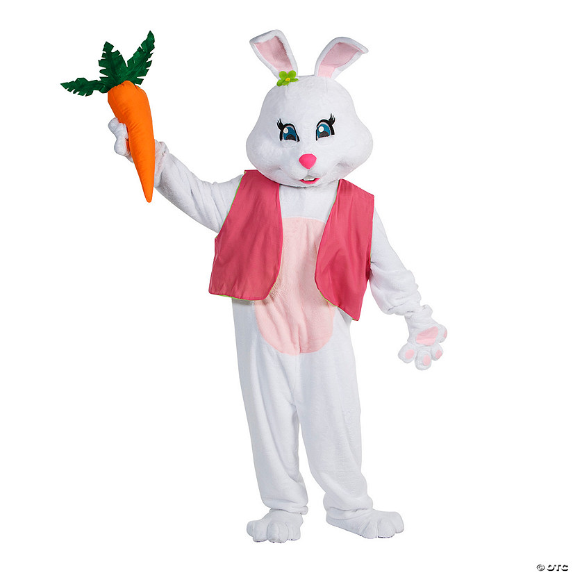 Women&#8217;s Easter Bunny Costume with Vest & Carrot Image