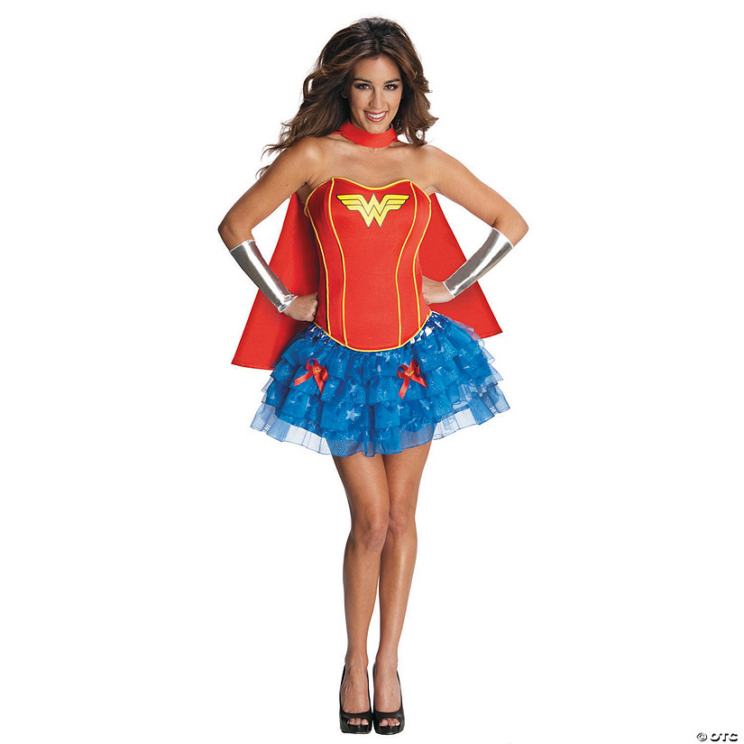 Women&#8217;s Flirty Wonder Woman&#8482; Costume - Extra Small Image